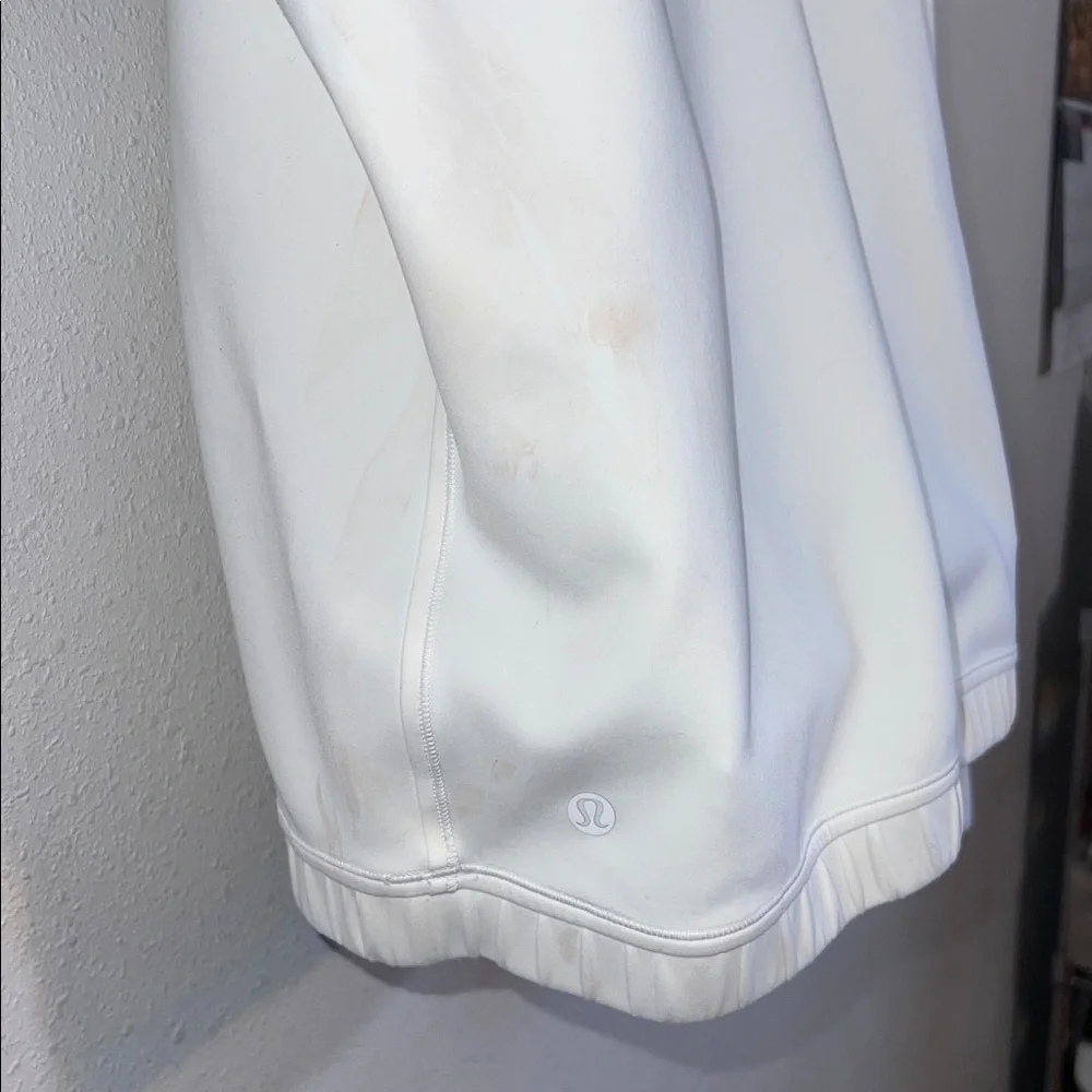 lululemon athletica Never Still Pullover White Hoodie Size 10